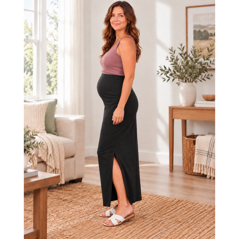 Isabel brand black maternity skirt